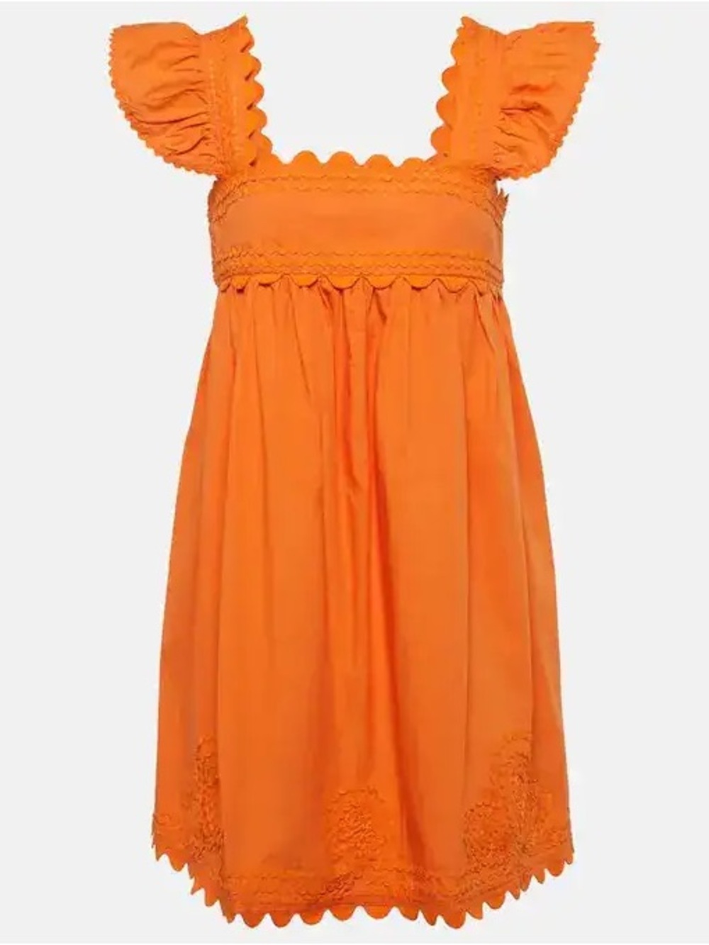 NWOT Juliet Dunn Cotton Poplin Mini Dress